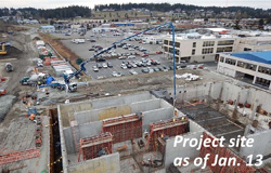 Project site as of Jan. 13