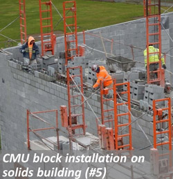 CMU installation on solids building (#5)