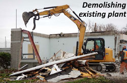 Demolishing existing plant