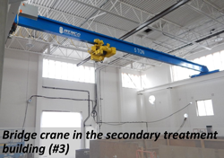 Bridge crane in the secondary treatment building (#3)