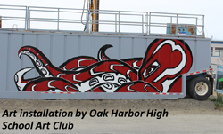 Art installation by Oak Harbor High School Art Club